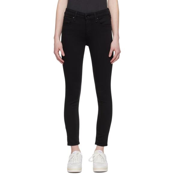 Rag and Bone Cate Mid Rise Skinny Jeans Black Women’s Size 30 - Picture 1 of 11